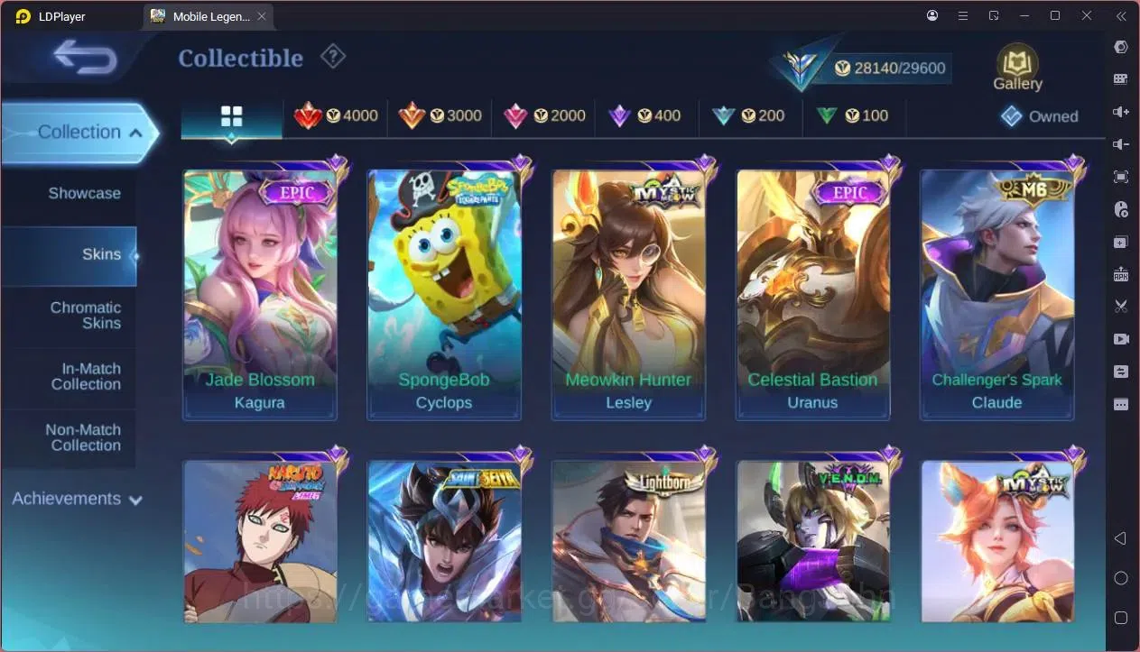Mobile Legends: Bang Bang Accounts GLOBAL Hero 75 Skin 125|Sandrio Floryn|Meowkin hun image 7