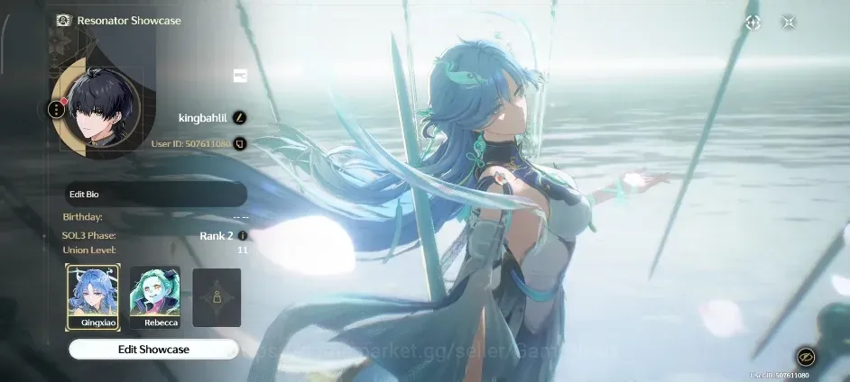 Wuthering Waves Accounts Starter NA |UL 11|2 Limited| ( Qingxiao, Rebecca ) |Low Exploration|DB Lvl 7|Male MC|Log 1
