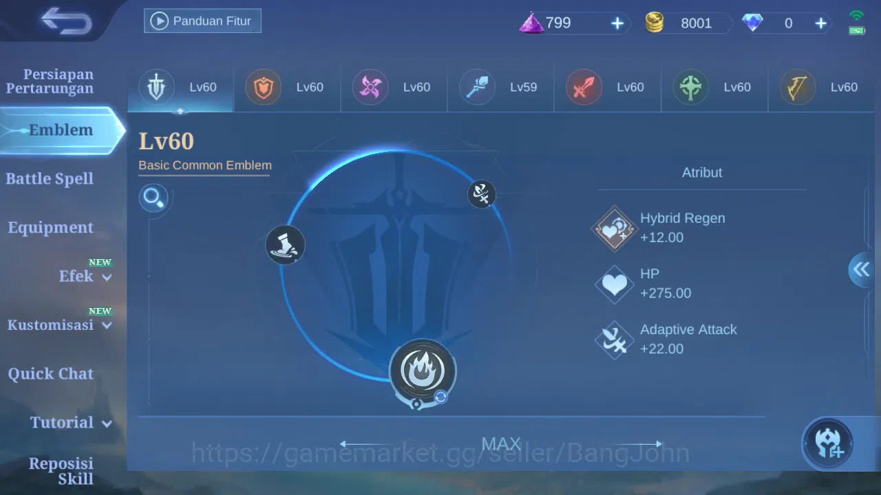Mobile Legends: Bang Bang Accounts Hero 103 Skin 174 | Prime Claude | Spaorkle Fredri image 12