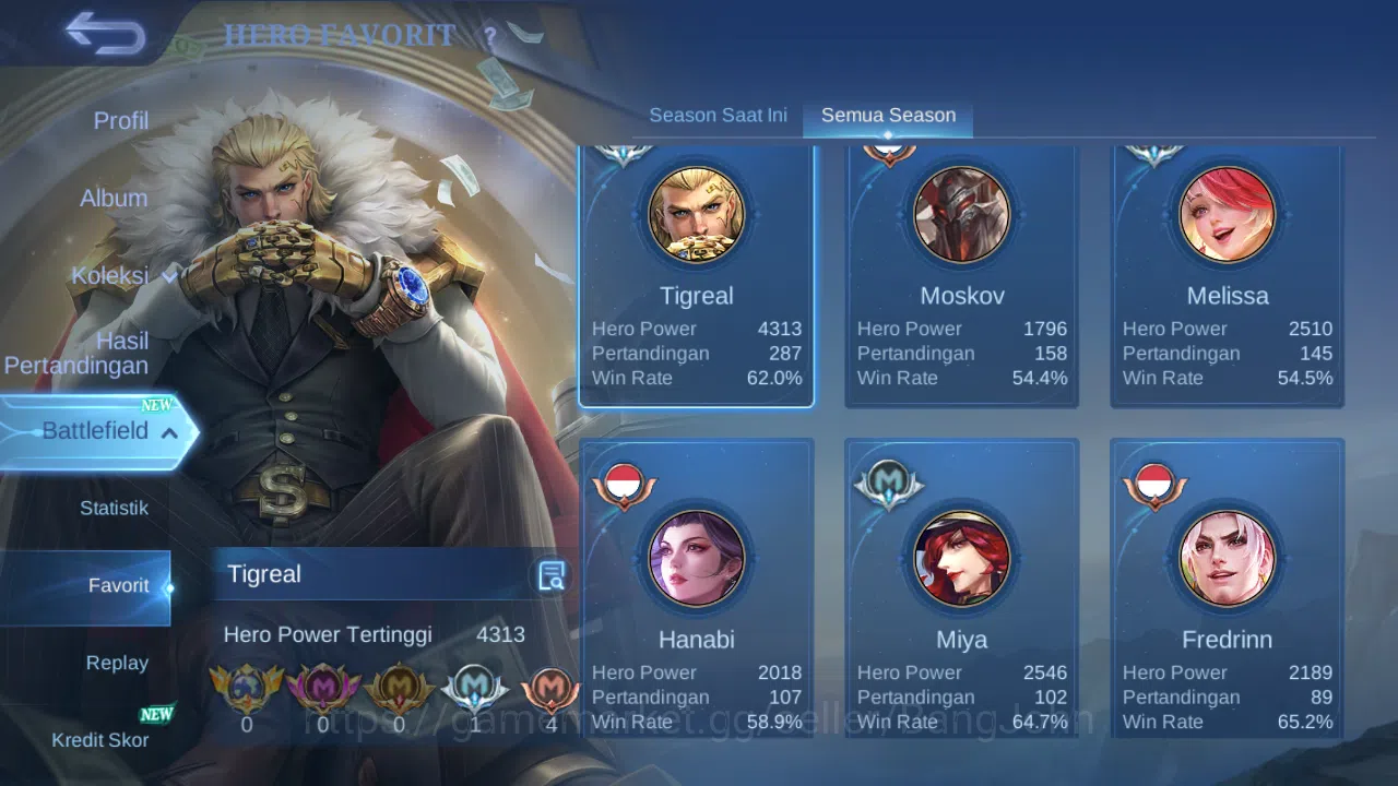 Mobile Legends: Bang Bang Accounts Hero 103 Skin 174 | Prime Claude | Spaorkle Fredri image 16