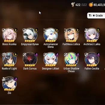 Epic Seven Accounts High-End GLOBAL UnVerif|NewEra|16 ML (Lot Scales,B Arunka,Zio,TR Elvira Etc) Aram,AUBE,Argent WH,EoA