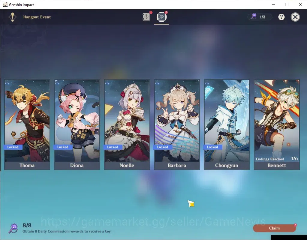 Genshin Impact Accounts Asia|AR 55|4 Limited + 4 (*5 Weapon)|Yelan + Signa image 18