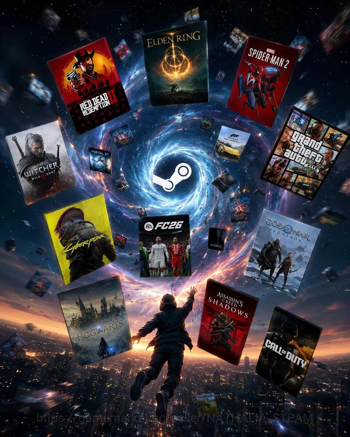 Steam Items Others 7999+ Premium Steam Games| Elden Ring,Red Dead Redemption 2,GTA V, Cyberpunk 2077, AC 1