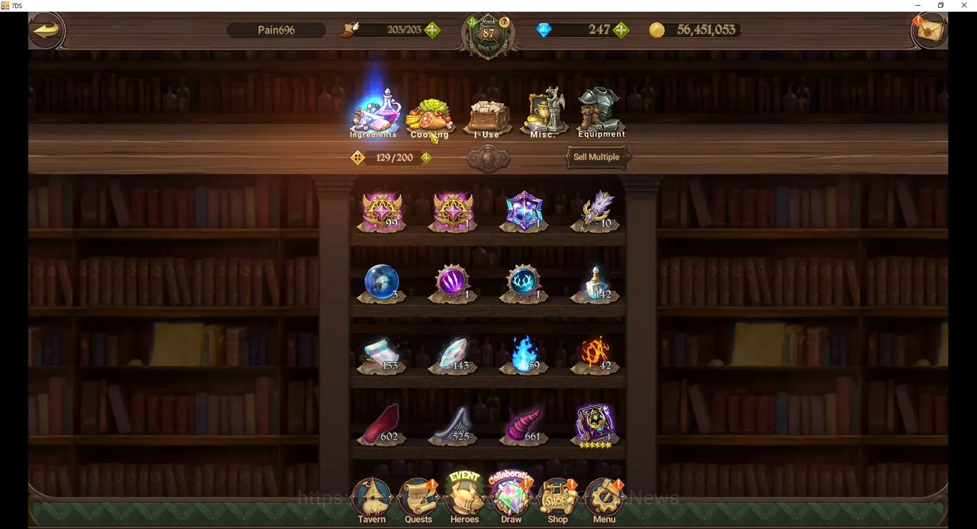 The Seven Deadly Sins: Grand Cross Accounts Endgame Global|5M CC|247 DM|9 LR+7 UR+Manny 17