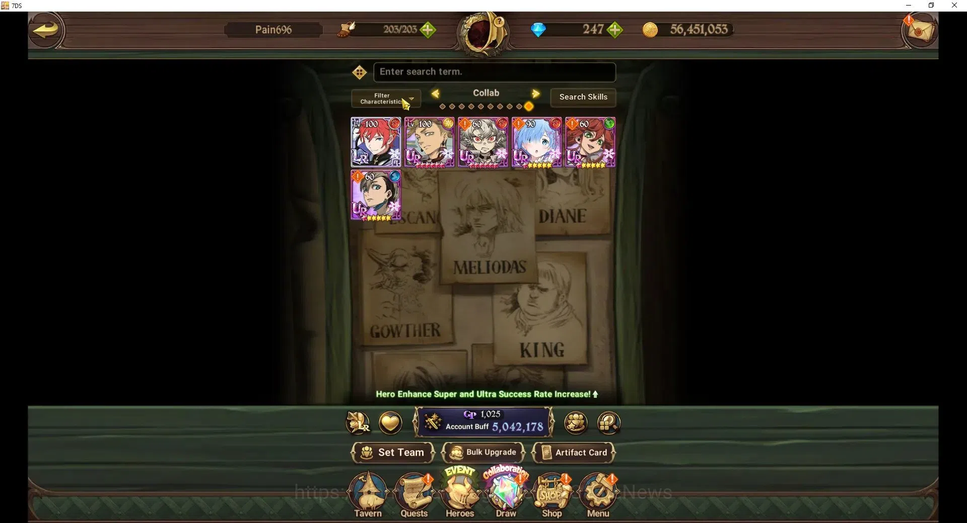 The Seven Deadly Sins: Grand Cross Accounts Endgame Global|5M CC|247 DM|9 LR+7 UR+Manny 4