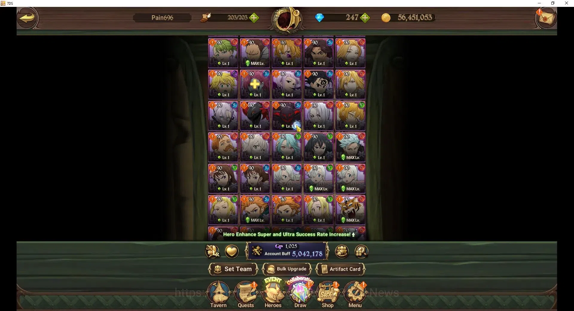 The Seven Deadly Sins: Grand Cross Accounts Endgame Global|5M CC|247 DM|9 LR+7 UR+Manny 8
