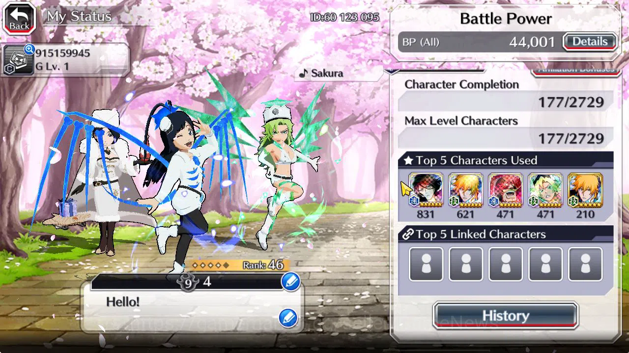 Bleach: Brave Souls Accounts [GLOBAL]6K Orb+Fresh All Story|GiseleG,Candice TYB image 19