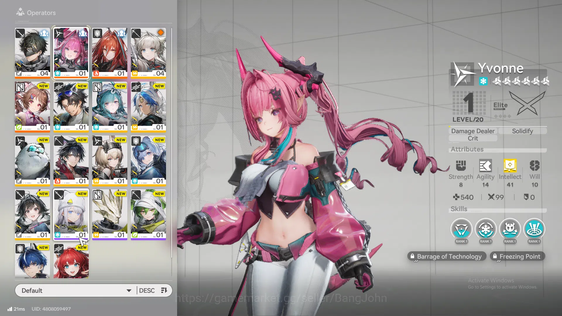 Arknights: Endfield Accounts ASIA | Starter | 1Limit |Yvonne,ardelia,wulfgard,E image 1