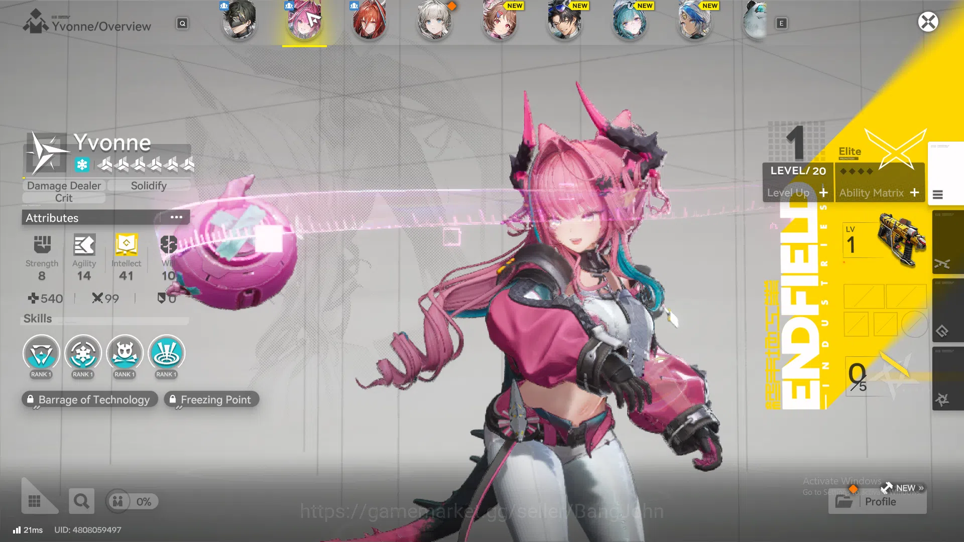 Arknights: Endfield Accounts ASIA | Starter | 1Limit |Yvonne,ardelia,wulfgard,E image 2