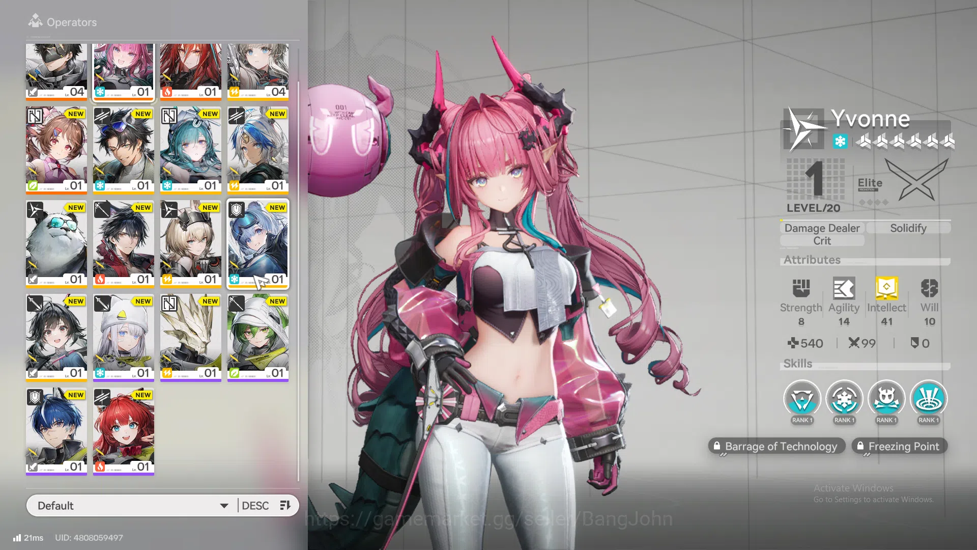 Arknights: Endfield Accounts ASIA | Starter | 1Limit |Yvonne,ardelia,wulfgard,E image 3