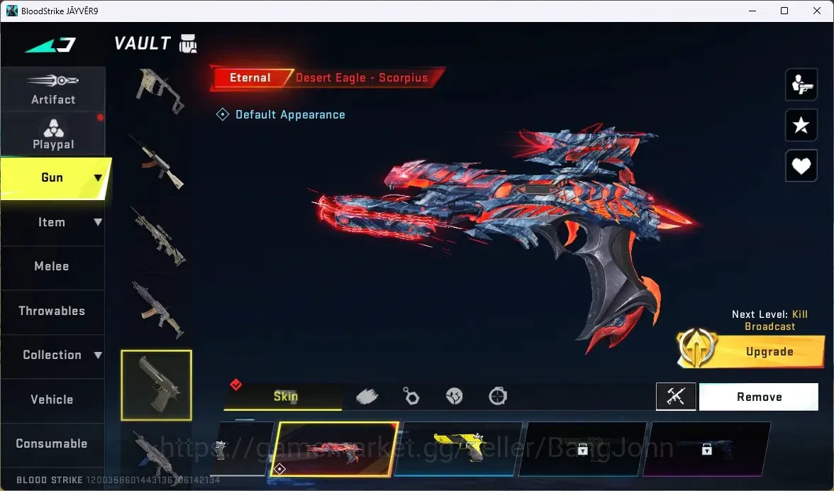 Blood Strike Accounts ASIA | Eternal: Desert Eagle-Scorpius |5 Collab Gu image 4
