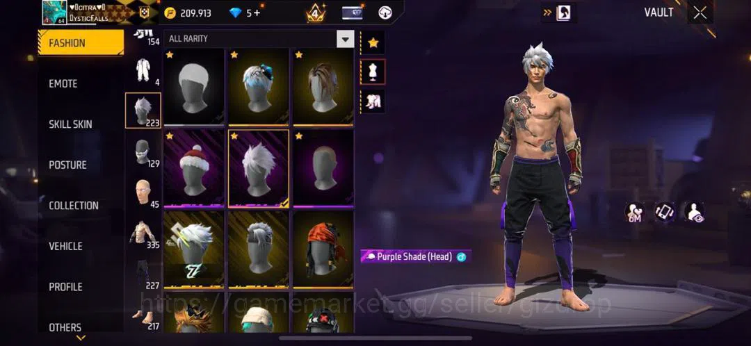 Free Fire Accounts Stacked 3 evos account with one maxed with yin yan image 2