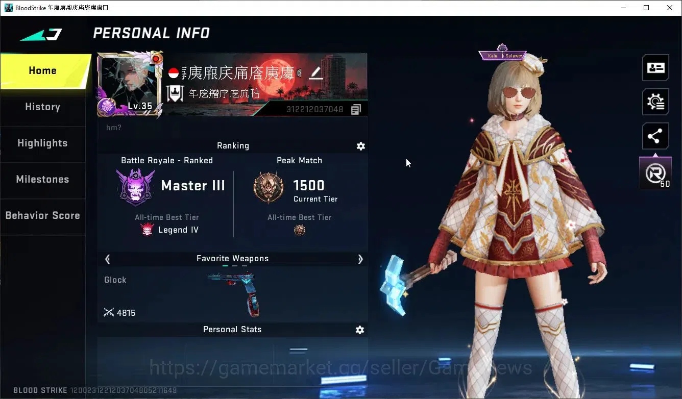 Blood Strike Accounts Asia|ETERNAL DeAgle-Scorpio+MELEE AXE-Crystal,Coll image 2