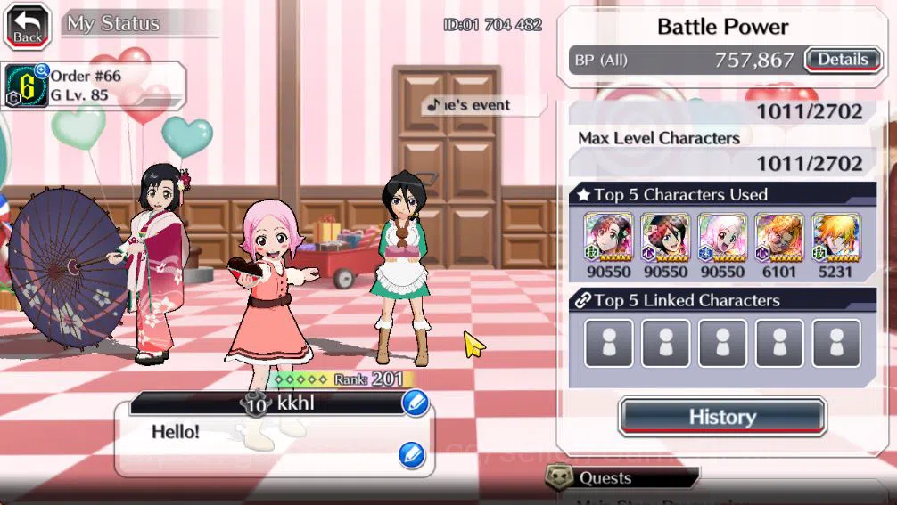 Bleach: Brave Souls Accounts [GLOBAL]51K Orb|Rukia 10th Anniv,Valentine2026(Yac image 3
