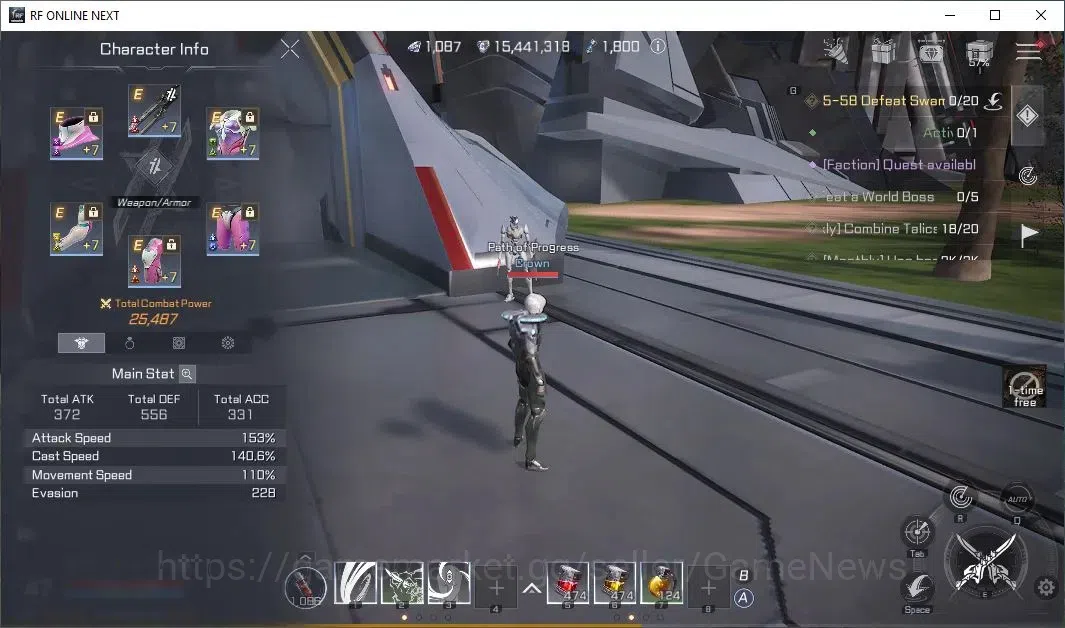 RF Online Next Accounts Starter Anka 3 | Lvl 47 | 1K Diamond + 25k CP + 15 image 13