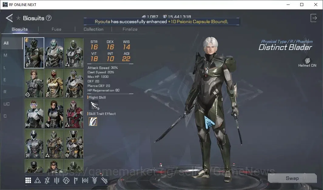 RF Online Next Accounts Starter Anka 3 | Lvl 47 | 1K Diamond + 25k CP + 15 image 6