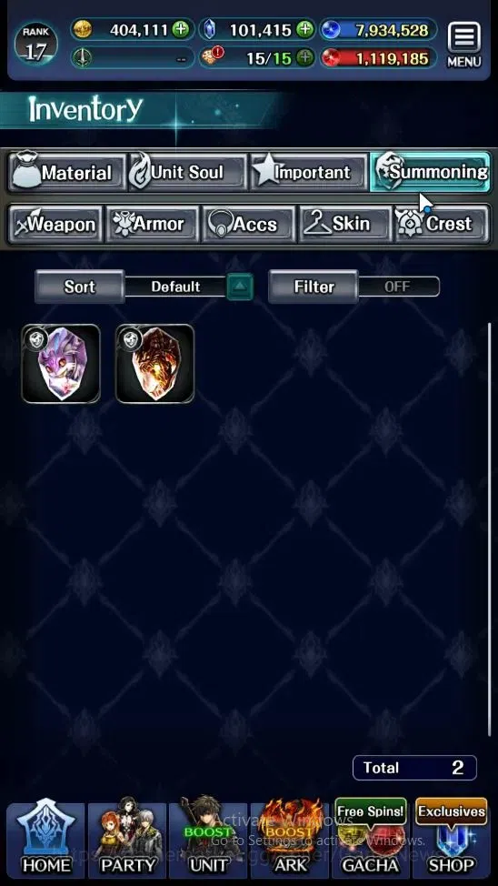 Last Cloudia Accounts Endgame GLOBAL|Rank 17|101k Crystal|Collab BraveFrontier (G Tilith,FG Vargas)+Top Tier Units (Goddess 11