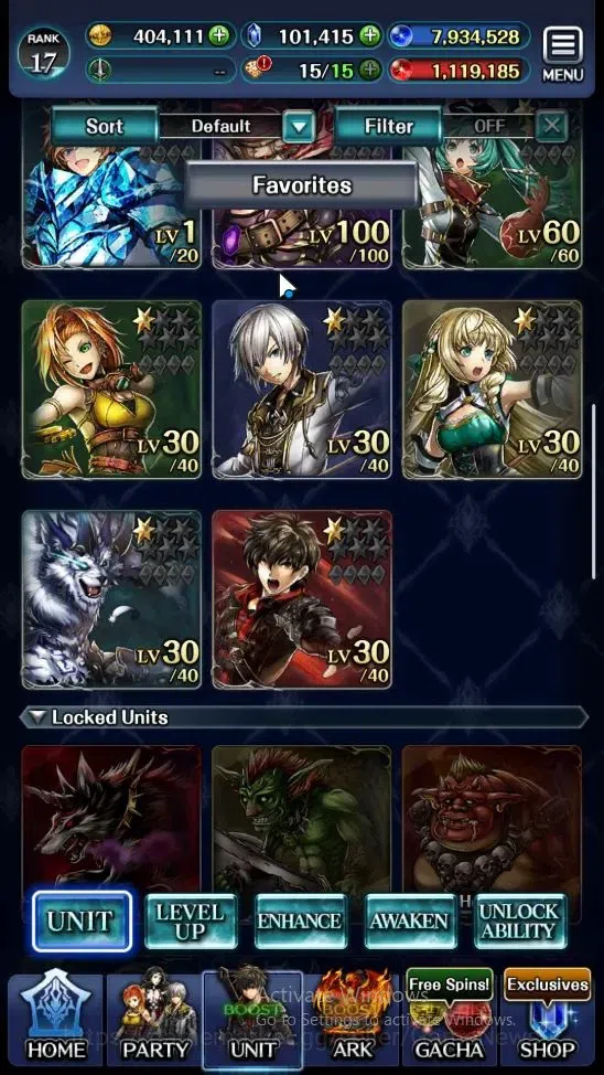 Last Cloudia Accounts Endgame GLOBAL|Rank 17|101k Crystal|Collab BraveFrontier (G Tilith,FG Vargas)+Top Tier Units (Goddess 2
