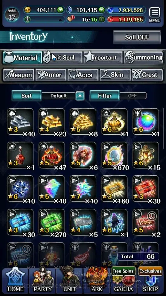 Last Cloudia Accounts Endgame GLOBAL|Rank 17|101k Crystal|Collab BraveFrontier (G Tilith,FG Vargas)+Top Tier Units (Goddess 8