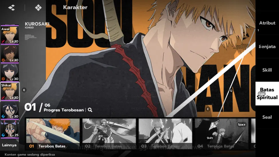 BLEACH: Soul Resonance Accounts [Nuverse SEA Server] Lv 25|1.4k Orb|2 SSR (Byakuya image 13