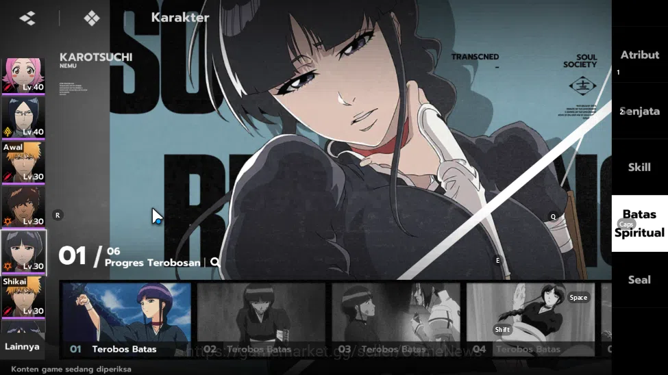 BLEACH: Soul Resonance Accounts [Nuverse SEA Server] Lv 25|1.4k Orb|2 SSR (Byakuya image 14