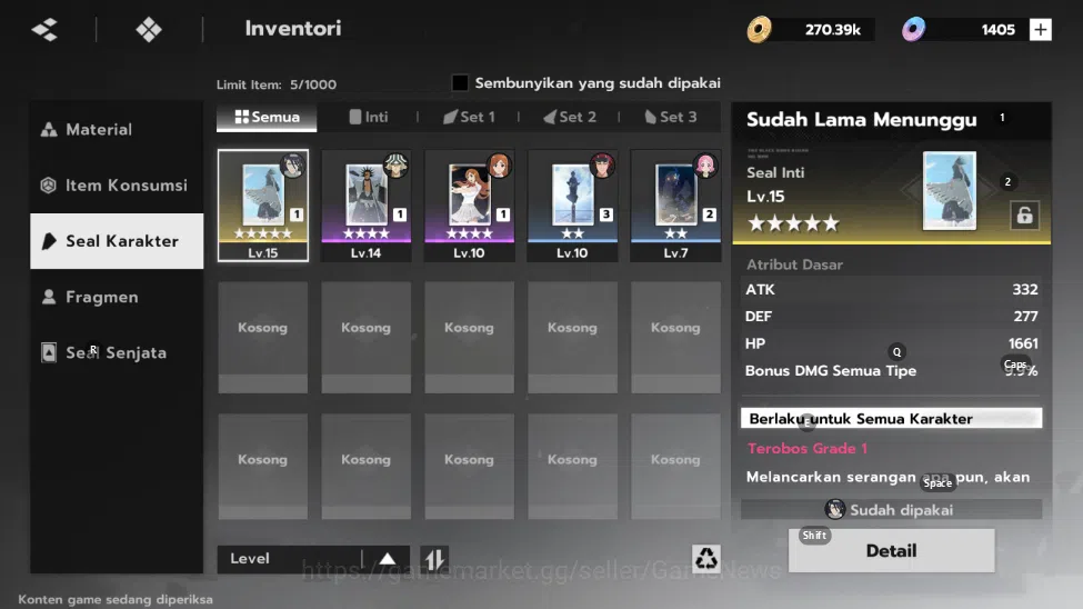 BLEACH: Soul Resonance Accounts [Nuverse SEA Server] Lv 25|1.4k Orb|2 SSR (Byakuya image 4