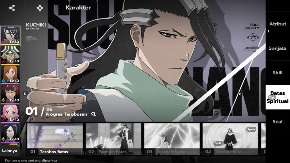BLEACH: Soul Resonance Accounts [Nuverse SEA Server] Lv 25|1.4k Orb|2 SSR (Byakuya image 6