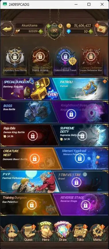 The Seven Deadly Sins: Grand Cross Accounts Others ASIA |1.9M CC|10 DM|4 LR|4 UR|LR Mesis 3/6|UR Menot 1/6,DKM 1/6|Collab 16