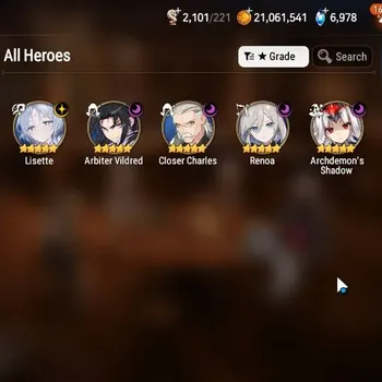 Epic Seven Accounts Starter Global Unverif|Fresh Starter|5ML(Lisette,Arby,CC,Renoa,Arch.Shadow)|Theater Locked|PoH+Bless