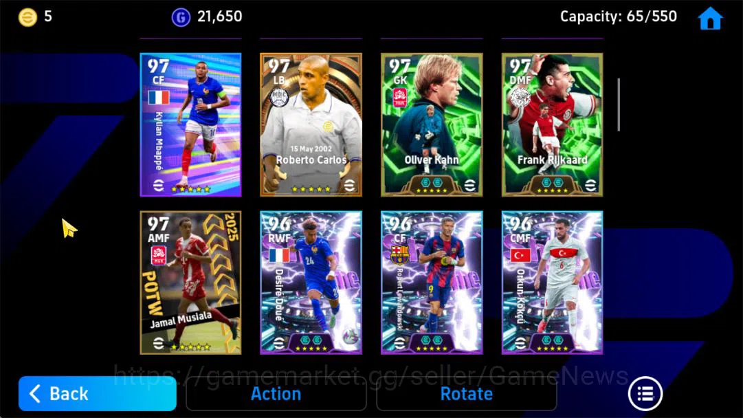 eFootball Accounts Mobile|BigTime(Roberto Carlos),Momentum Dribbling( image 15