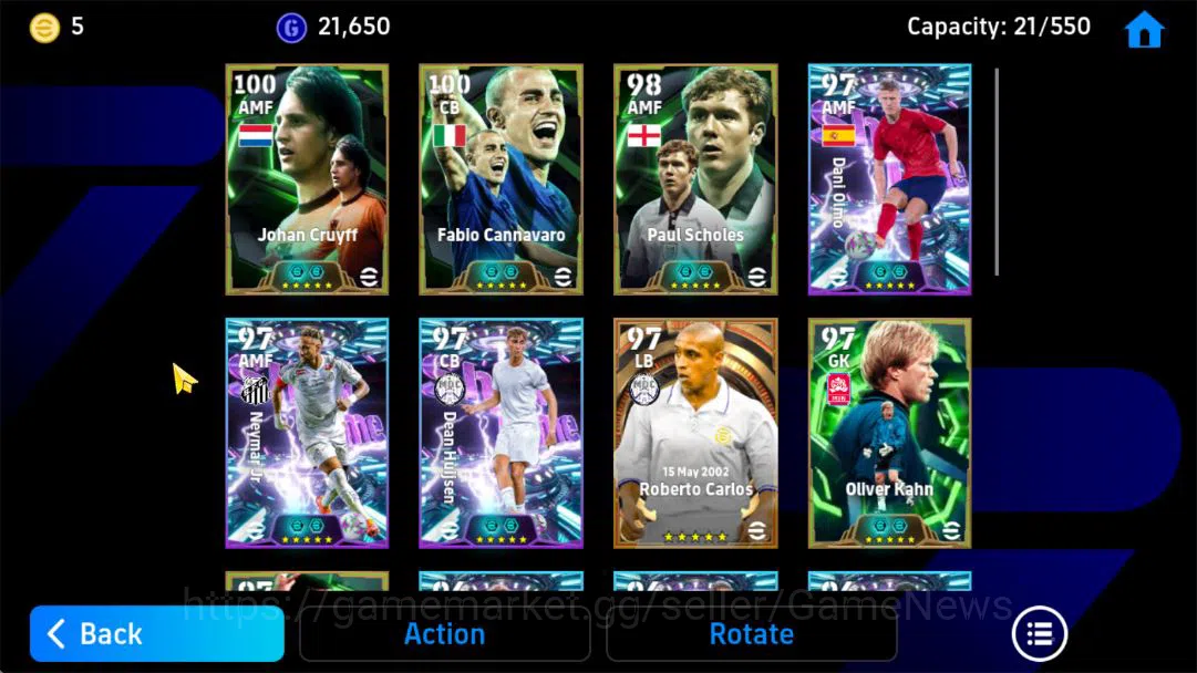 eFootball Accounts Mobile|BigTime(Roberto Carlos),Momentum Dribbling( image 5