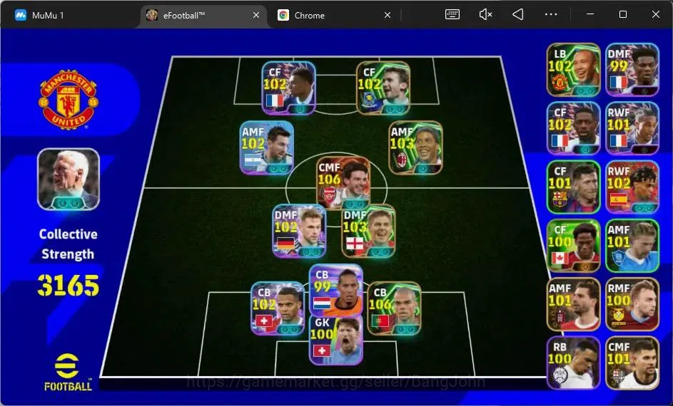 eFootball Accounts Mobile|PW 3165|Bigtime Declan Rice|Epic Gerrard,Sh image 1