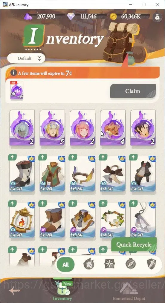 AFK Journey Accounts GLOBAL S4660|Ready Gacha|5 Hero Selector|29 S Char image 10