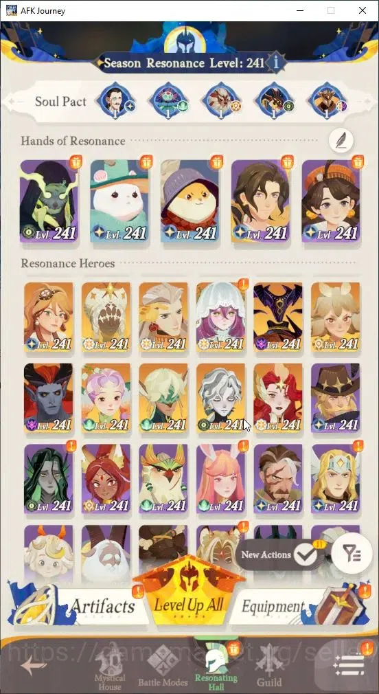 AFK Journey Accounts GLOBAL S4660|Ready Gacha|5 Hero Selector|29 S Char image 2