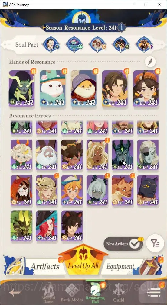 AFK Journey Accounts GLOBAL S4660|Ready Gacha|5 Hero Selector|29 S Char image 3