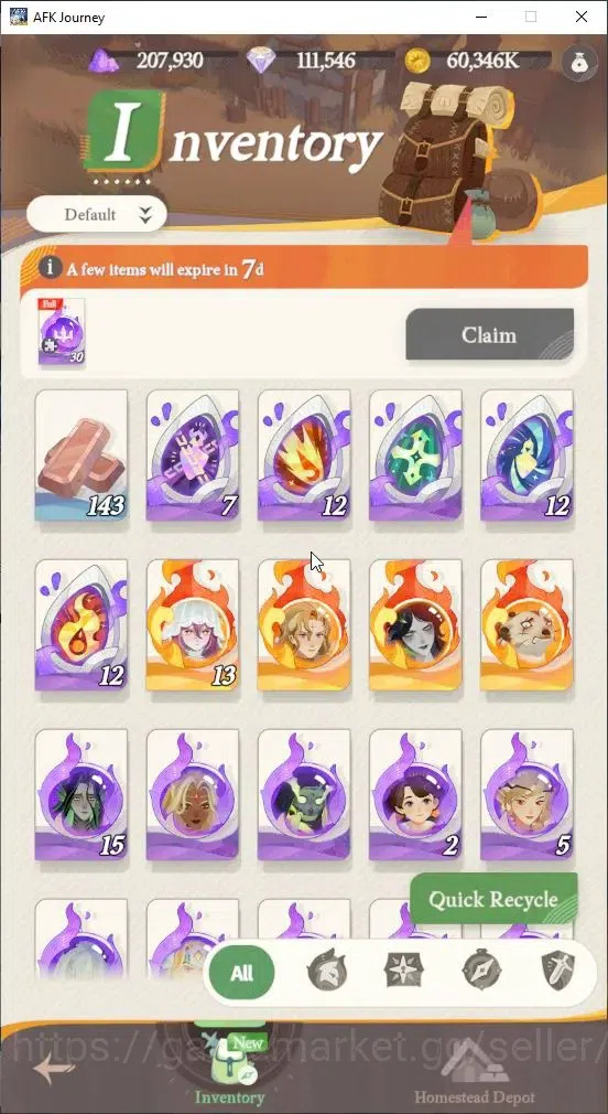 AFK Journey Accounts GLOBAL S4660|Ready Gacha|5 Hero Selector|29 S Char image 9