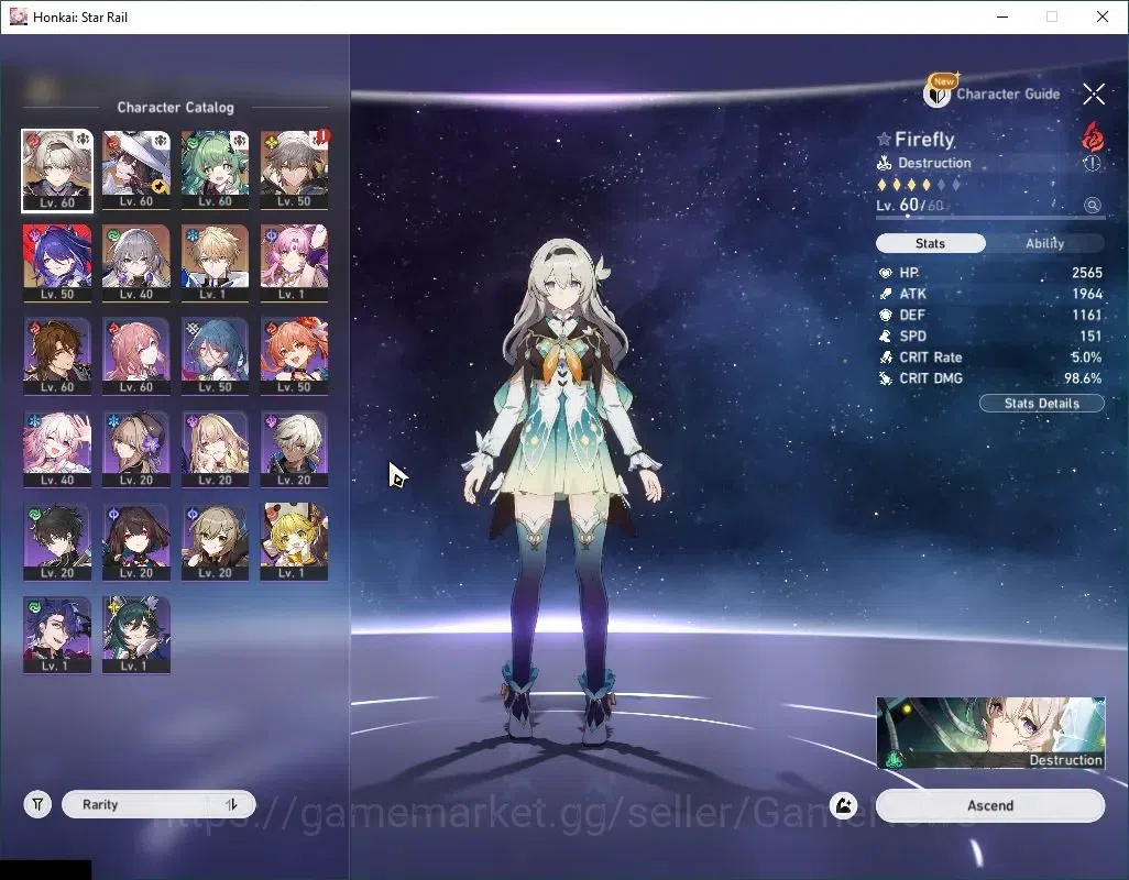 Honkai Star Rail Accounts Asia|TL 48|5 Limited| Firefly+Sign,The Dahlia,Ache image 4