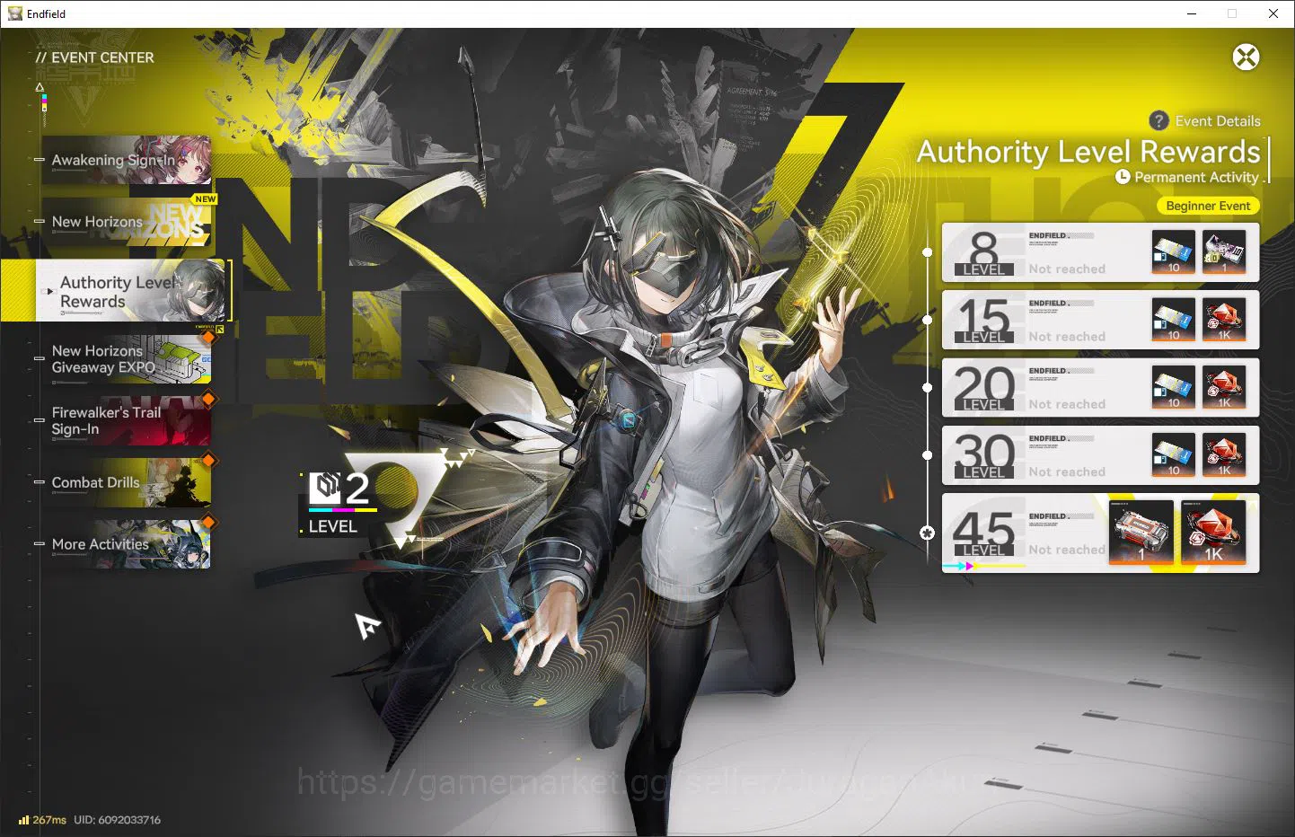 Arknights: Endfield Accounts NA/EU Lv2 | Fresh Starter Laevatain + 5 SR Charact image 4