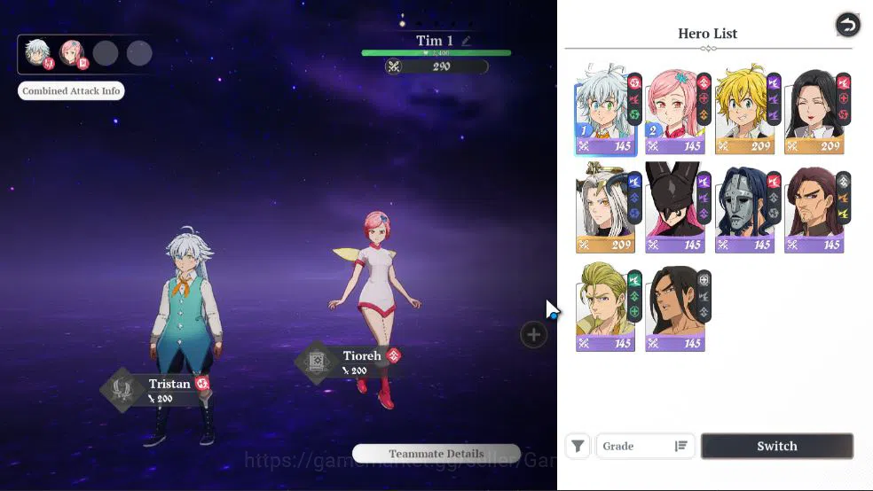 The Seven Deadly Sins: Origin Accounts [SEA] Lv 2 Fresh Starter|3 SSR| Meliodas, Guila, D image 15