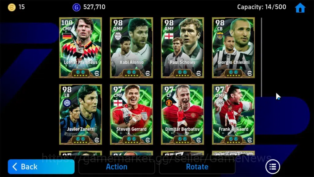 eFootball Accounts Android |14 Epic|Lothar Matthaus,Xabi Alonso,Paul image 5