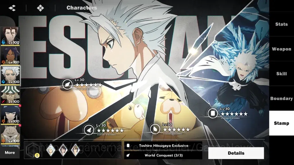 BLEACH: Soul Resonance Accounts NuverseSEA|LV 77|9 SSR [AizenB5,YoruB5,ToshiroB2,U image 15