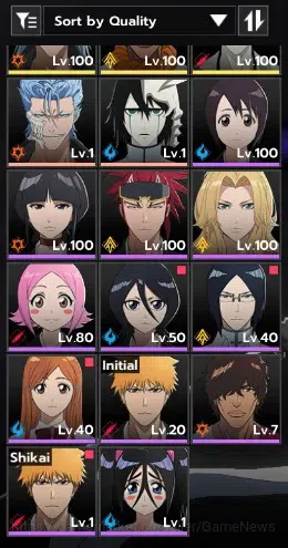 BLEACH: Soul Resonance Accounts NuverseSEA|LV 77|9 SSR [AizenB5,YoruB5,ToshiroB2,U image 3