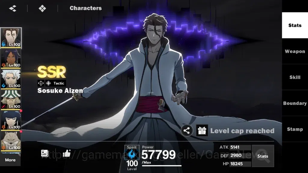 BLEACH: Soul Resonance Accounts NuverseSEA|LV 77|9 SSR [AizenB5,YoruB5,ToshiroB2,U image 4