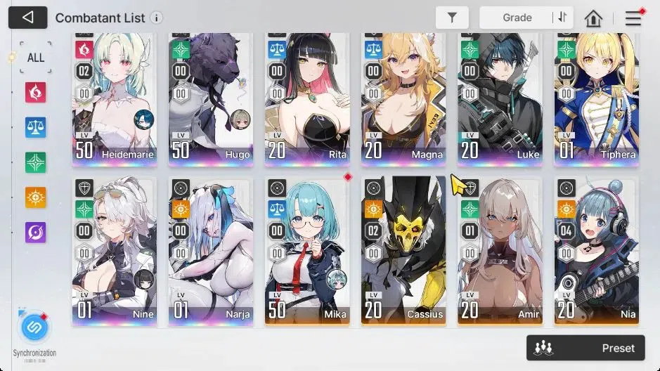 Chaos Zero Nightmare Accounts GLOBAL Lv 45|2,1K Crys|8 SSR[(HeidemarieM2,Nine)+S image 3
