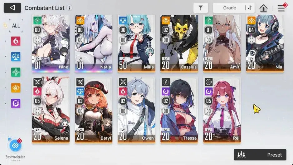 Chaos Zero Nightmare Accounts GLOBAL Lv 45|2,1K Crys|8 SSR[(HeidemarieM2,Nine)+S image 4