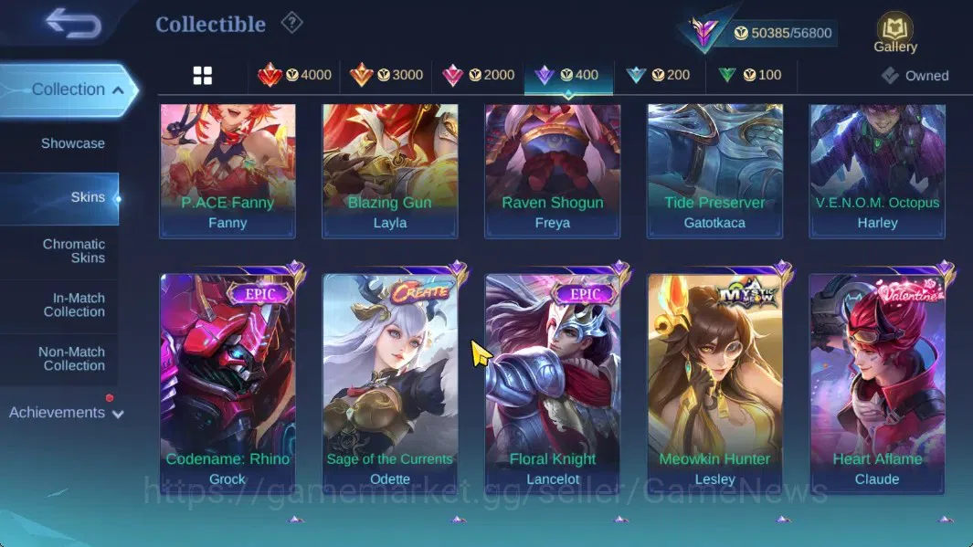 Mobile Legends: Bang Bang Accounts Hero 126|Skin 244|Highest Immo 103|KOF Aurora,Spar image 10