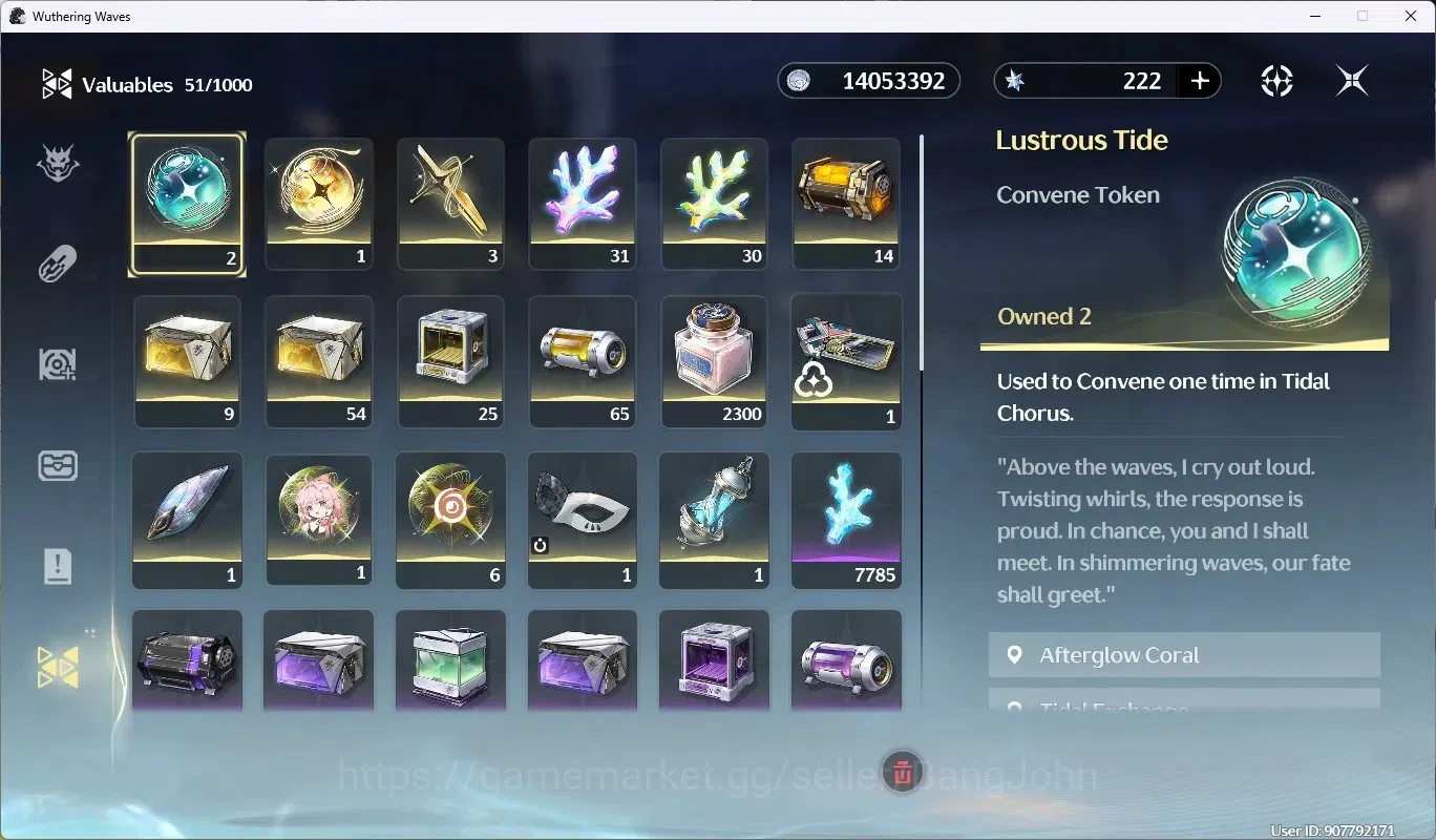Wuthering Waves Accounts SEA |UL 51|Rank 6|Lucy RC5|4 Limited Char[Lucy+(Si image 10