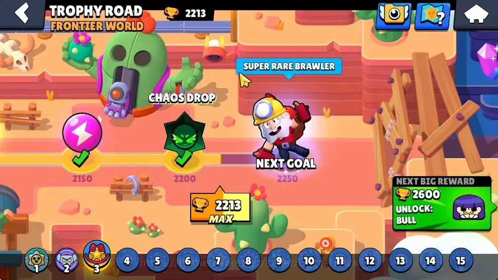 Brawl Stars Accounts 2213 Trophy|23K Bling 135 Gem|37 Brawlers 2 Max Lv image 4