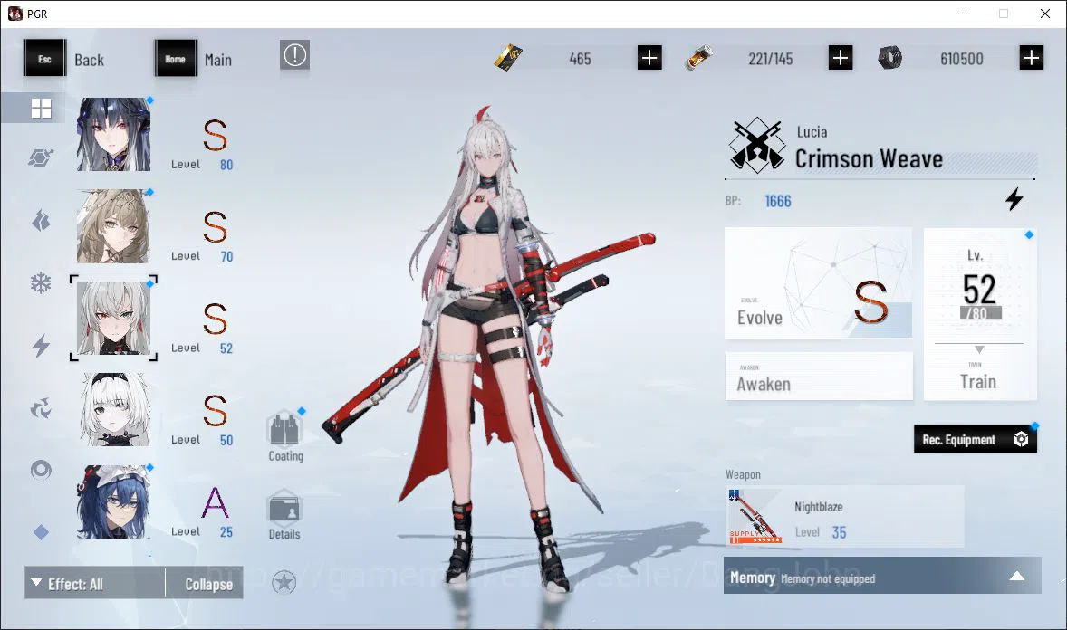 Punishing: Gray Raven Accounts ASIA|Lv 89 | [S Nirvantia,S Crepuscule,S Lucia,S F image 8