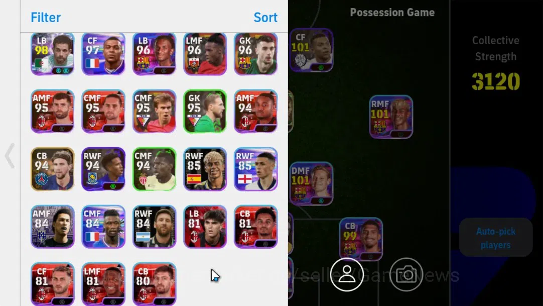 eFootball Accounts Android|Epic Pavel Nedved,Andriy Shevchenko,Highli image 2